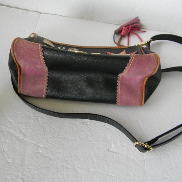 Dooney & Bourke BLACK Y2K  Vintage Charm Alphabet Mini Duffle Bag SHOULDER - Picture 4 of 13